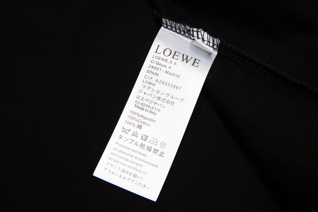 체인2호 / 로에베 반팔티 , LOEW의 가슴 포켓 입체 자수 티셔츠