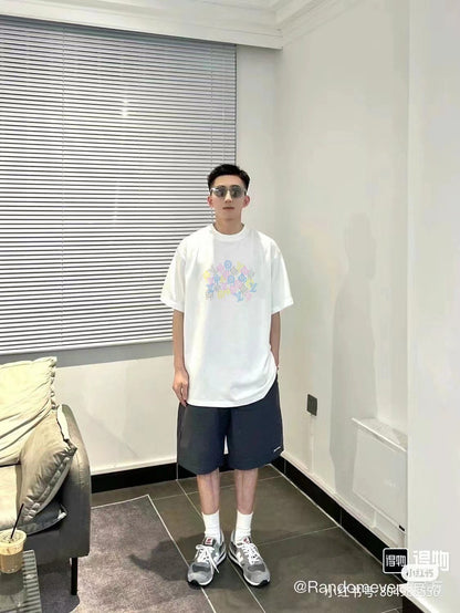 체인2호 / 루이비통 반팔, 고품질 LV 루이비통 페인트 로고 폼 반소매