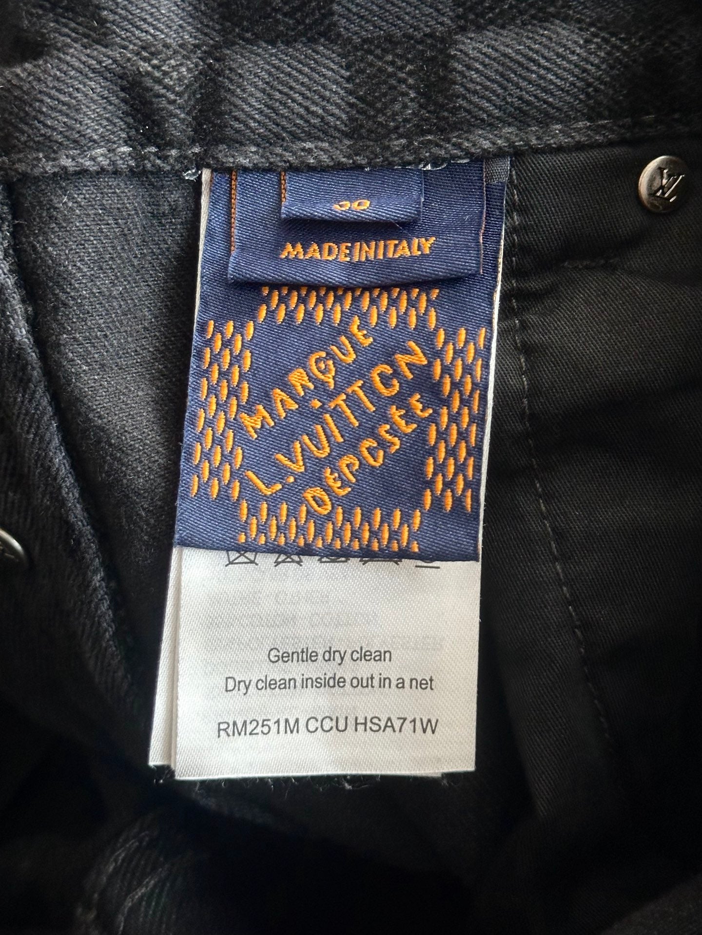 v공장 /  Louis Vuitton 루이비통 MISBHV 모노그램 블랙진