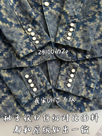 v공장 / 루이비통 25ss 그래픽 카라리스 데님 자켓