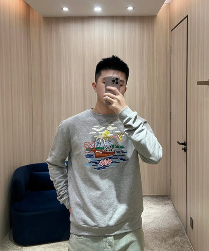 V공장 / 루이비통  자수 로고 맨투맨