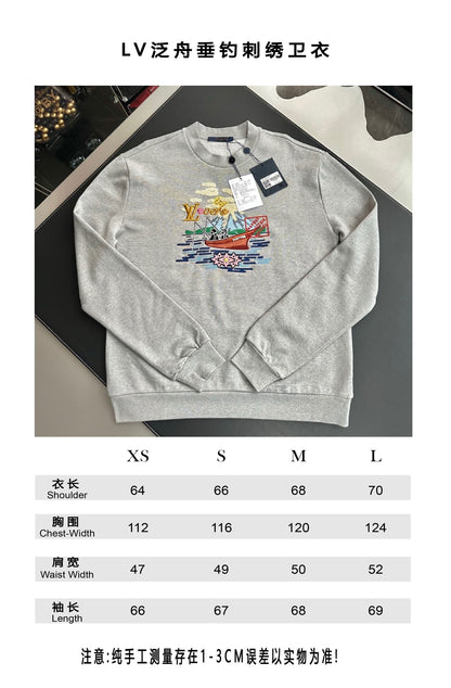 V공장 / 루이비통  자수 로고 맨투맨