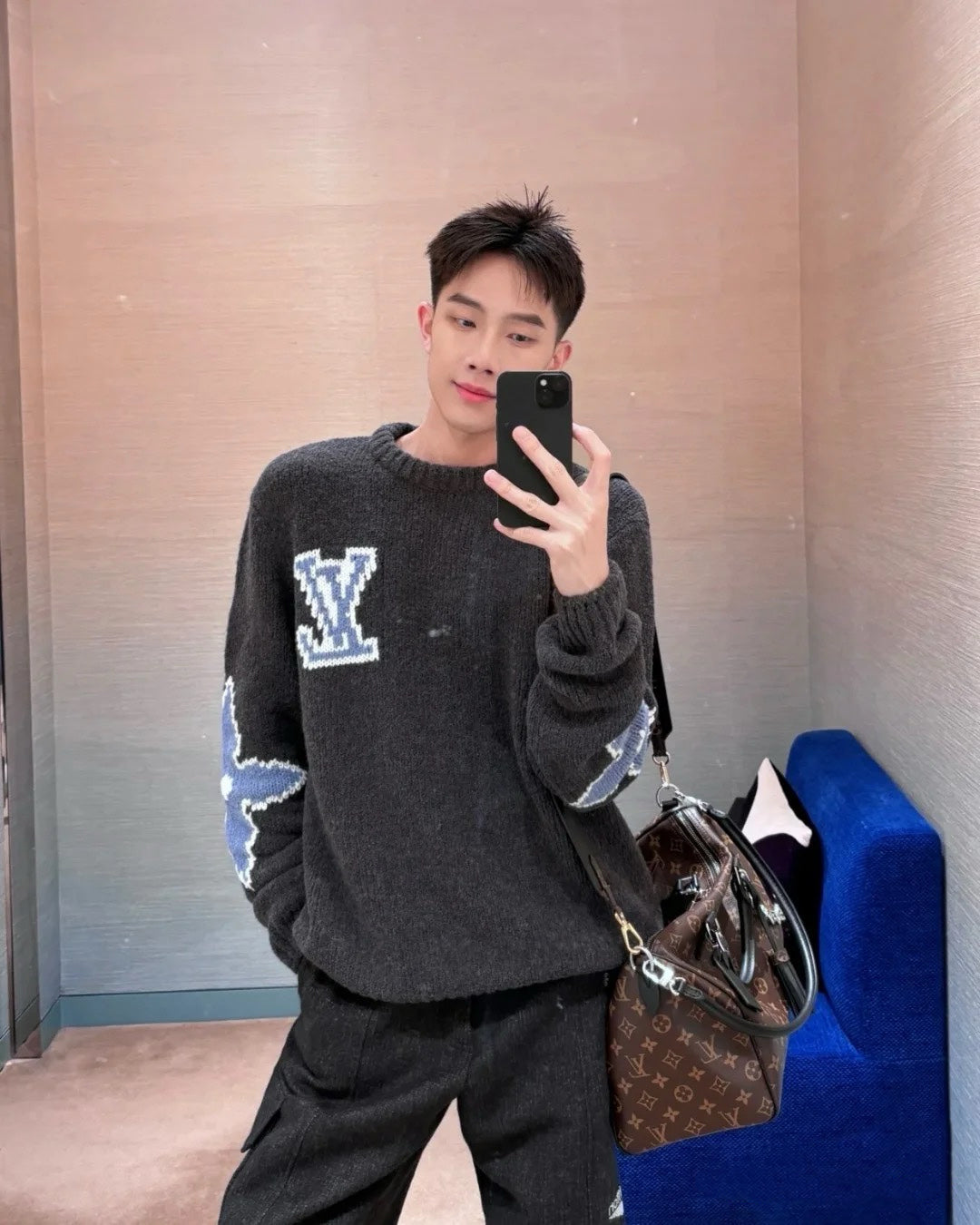 v공장 / 루이비통 25 청키 울 블렌드 오버핏 스웨터