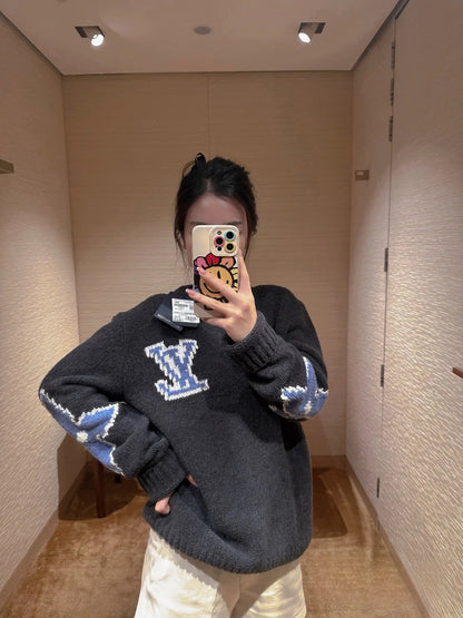 v공장 / 루이비통 25 청키 울 블렌드 오버핏 스웨터