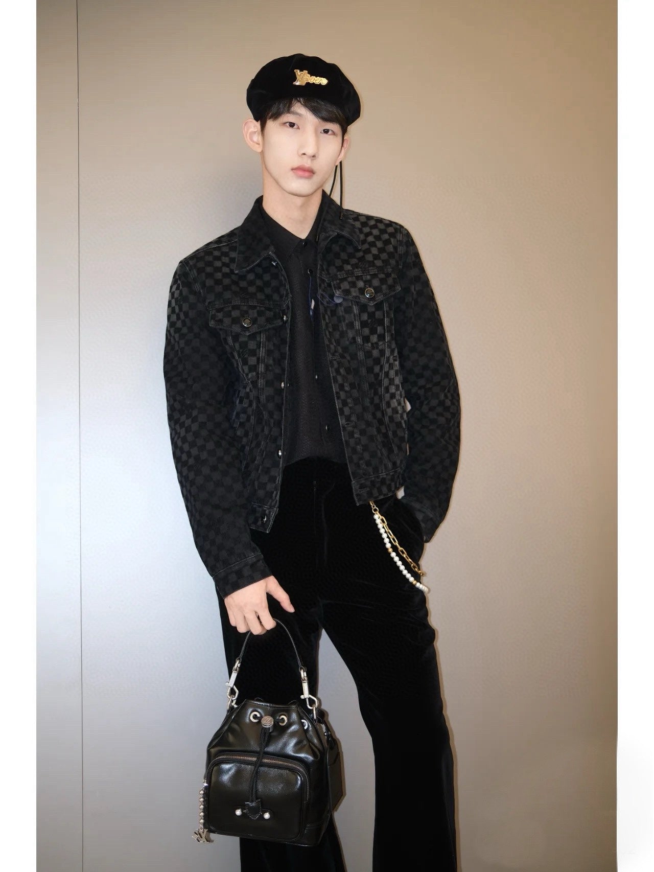 v공장 /  Louis Vuitton 플록드 다미에 데님 트러커 재킷
