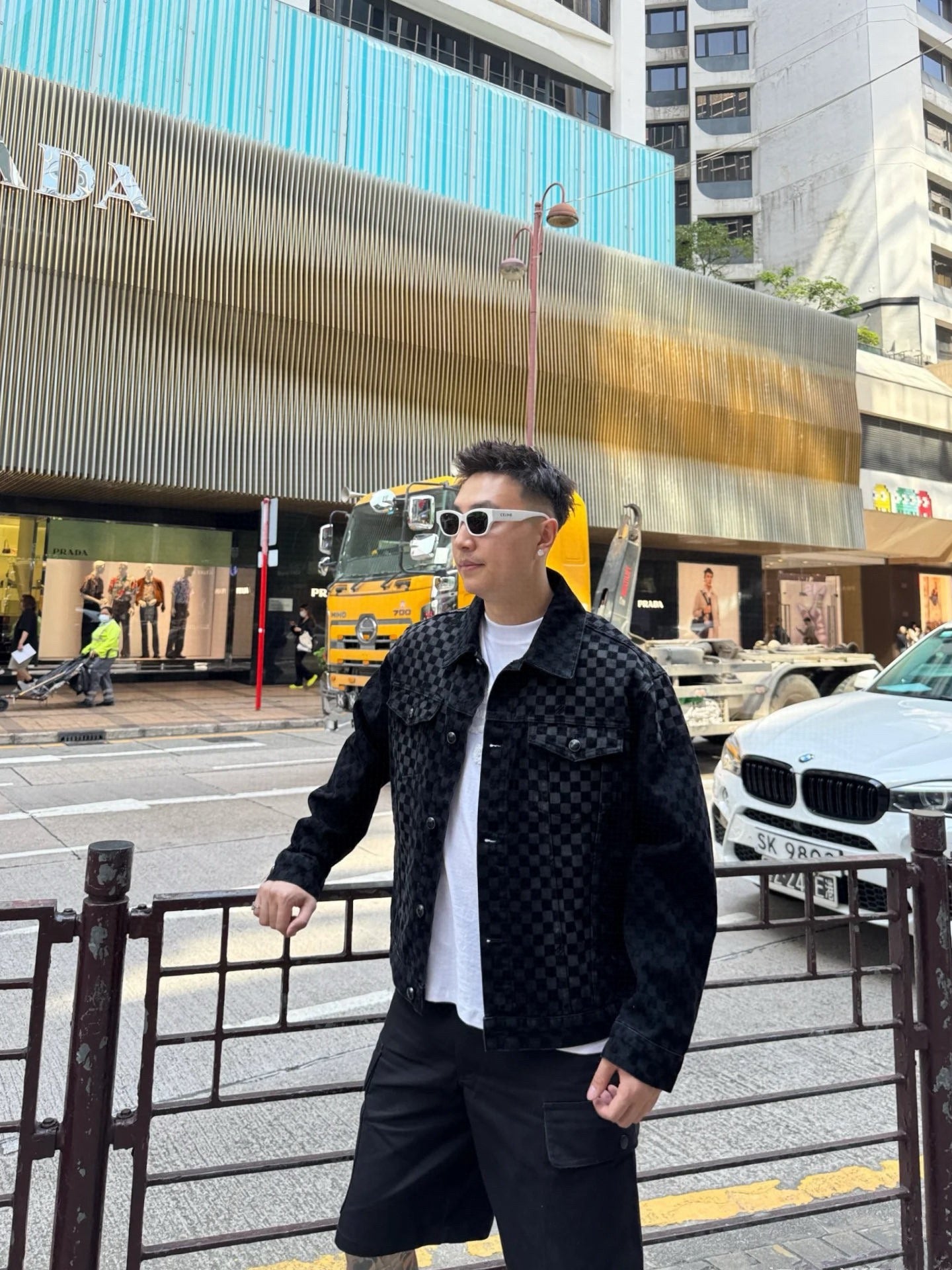 v공장 /  Louis Vuitton 플록드 다미에 데님 트러커 재킷
