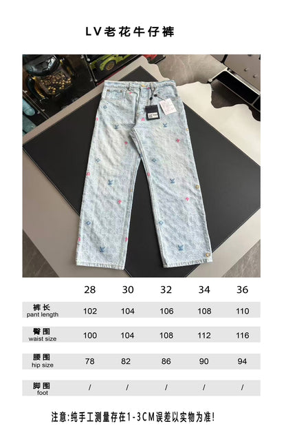 v공장 / 루이비통 모노그램 데님 팬츠  "