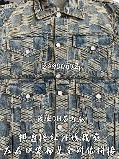 v공장 / 루이비통 다미에 워시드 데님 재킷