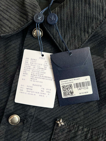 v공장 / 루이비통 모노그램 데님 블루종 자켓