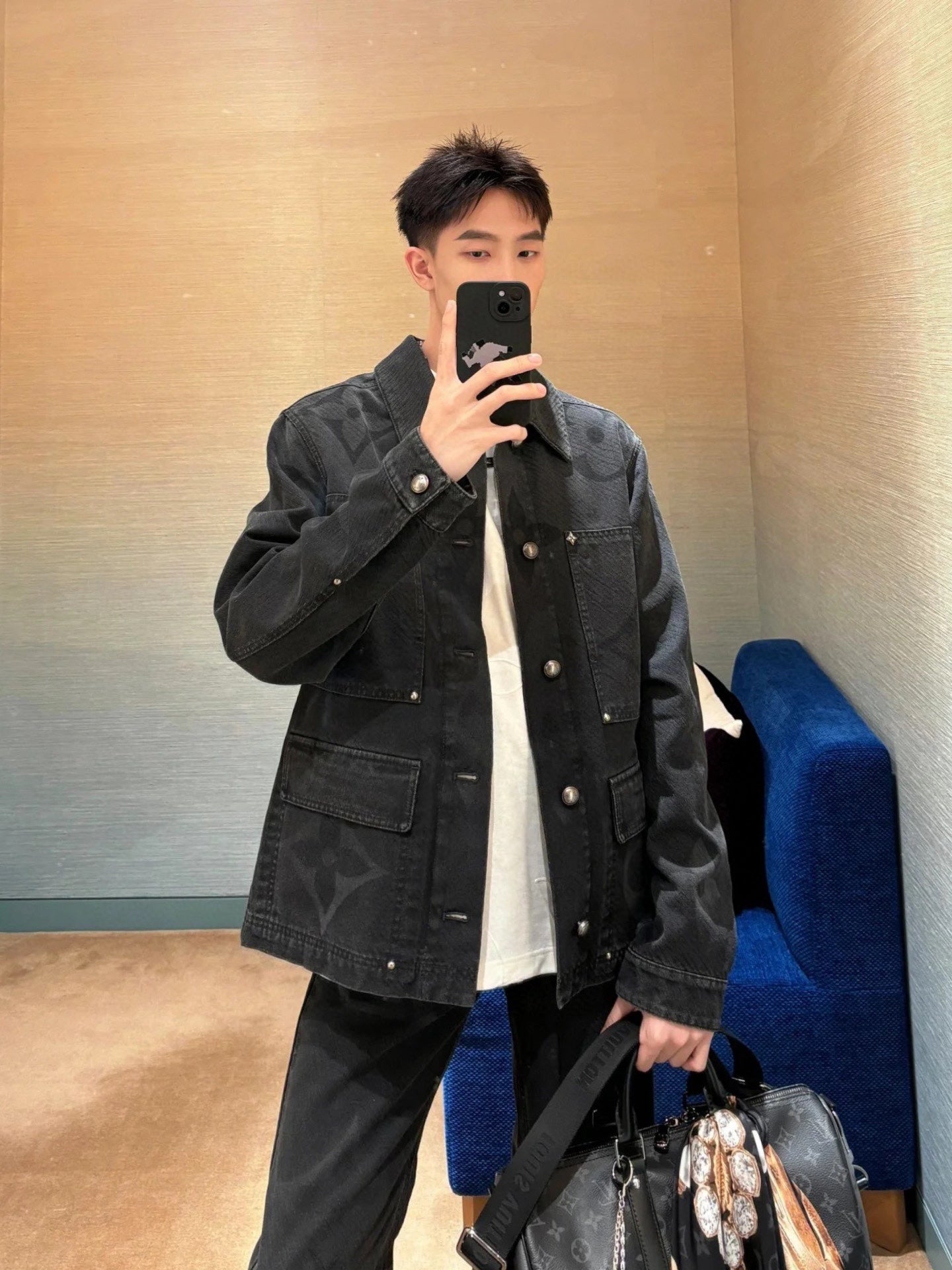 v공장 / 루이비통 모노그램 데님 블루종 자켓