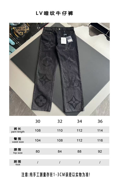 v공장 / 루이비통 모노그램 데님 팬츠