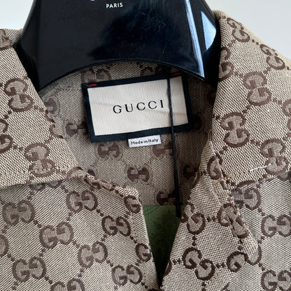 체인2호 / Gucc*/Gucci 2023 FW 초가을 신상 더블 G 자카드 반팔 셔츠
