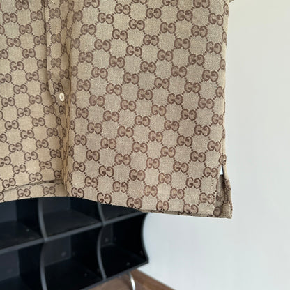 체인2호 / Gucc*/Gucci 2023 FW 초가을 신상 더블 G 자카드 반팔 셔츠