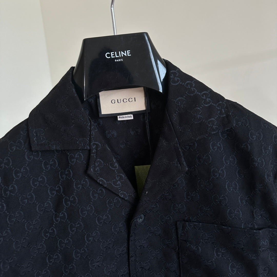 체인2호 / Gucc*/Gucci 2023 FW 초가을 신상 더블 G 자카드 반팔 셔츠
