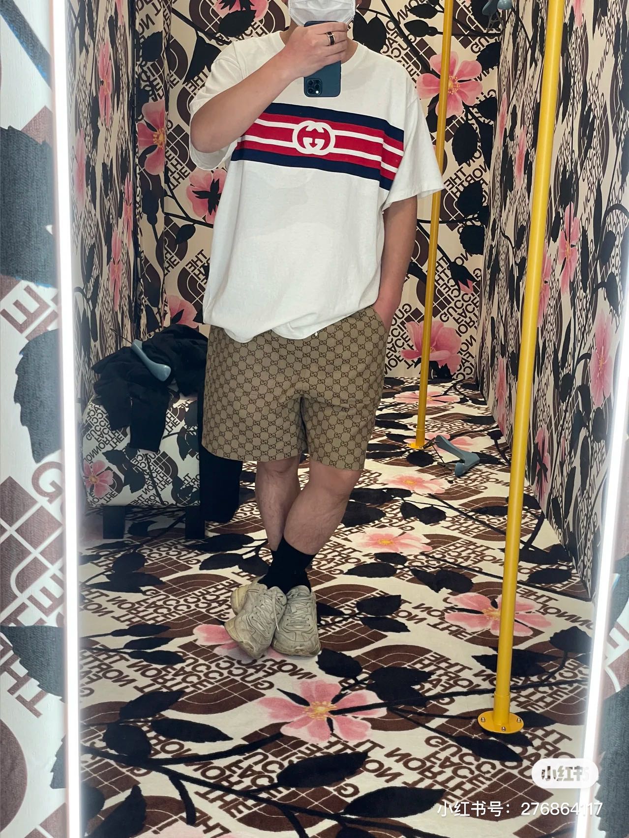 체인2호 / 구찌 반바지, Gucc*/Gucci 2023 FW 초가을 신상 더블 G 자카드 반바지