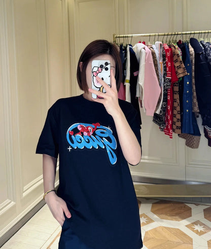 체인2호 / 구찌 반팔, Gucc*/Gucci 24 SS get it Limited 시리즈 스팽글 자수 반소매
