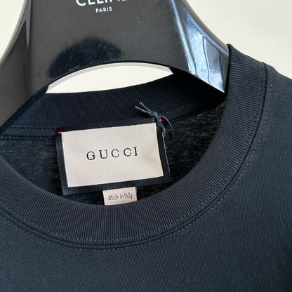 체인2호 / 구찌 긴팔, Gucc*/구찌 24SS 신상 웃는 얼굴 스티치 긴팔 티셔츠 페이크 투피스