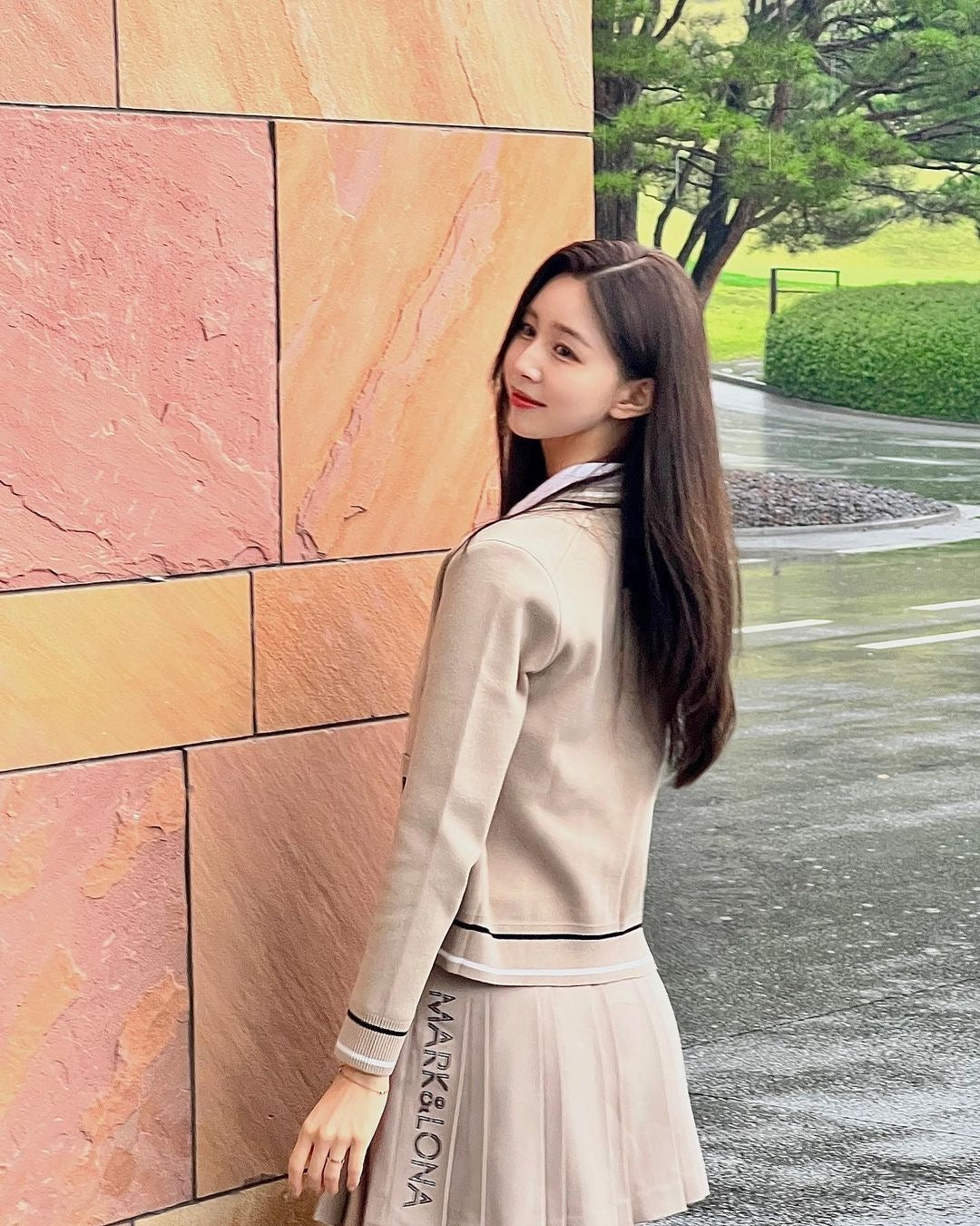 마이골프 / 마크앤로나 여성 가디건