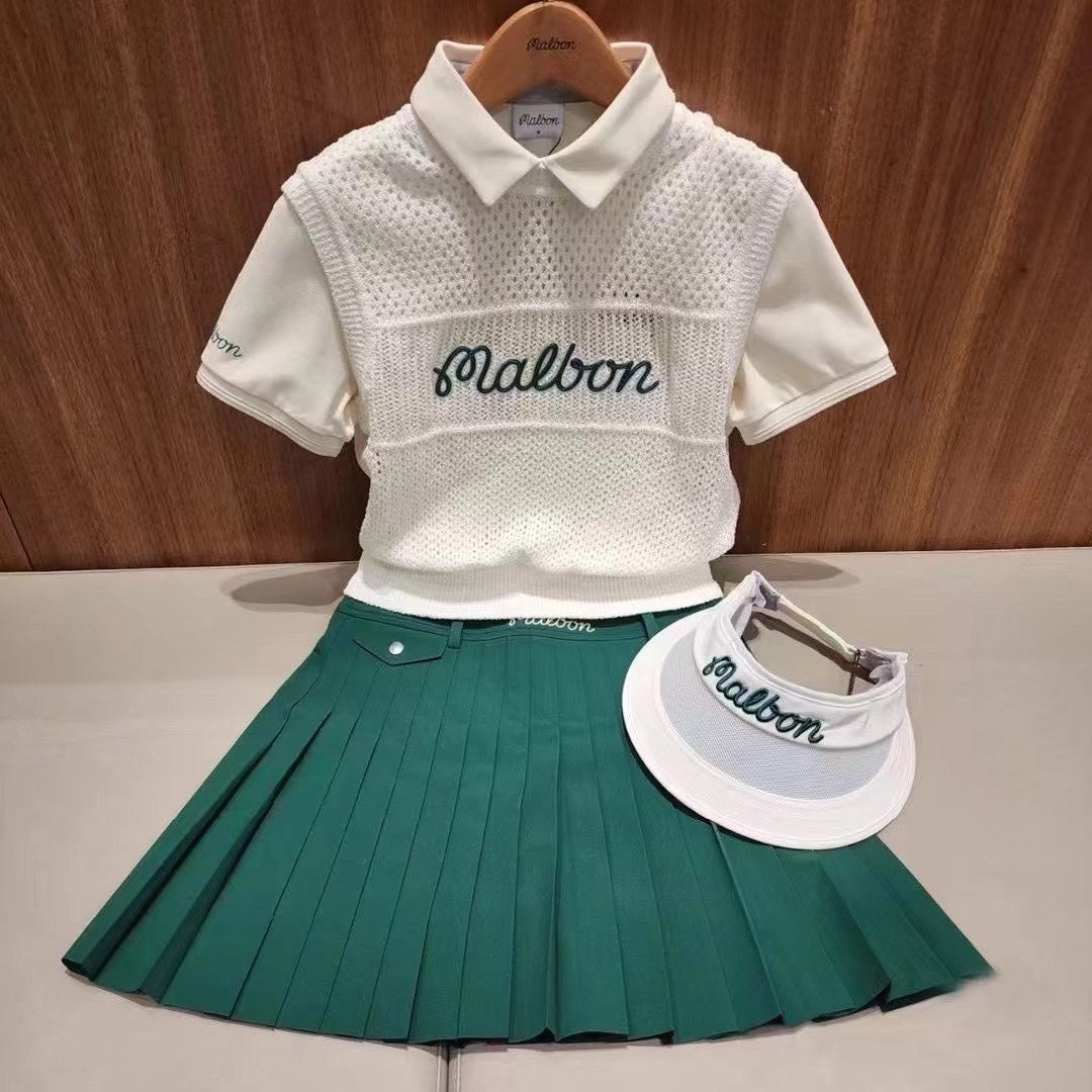 마이골프 / MALBON 초봄 골프 여성 니트조끼