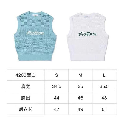 마이골프 / MALBON 초봄 골프 여성 니트조끼
