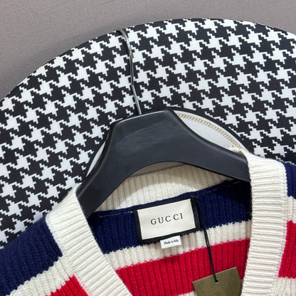 체인2호 / 구찌 Gucci 스트라이프 V넥 니트 가디건