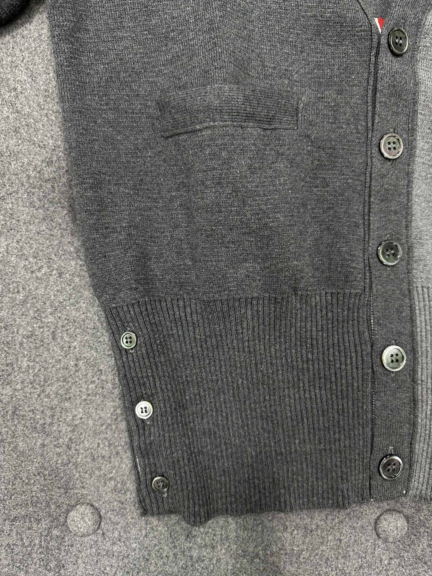 TJ / 톰브라운 컬러 블록 코튼 가디건
