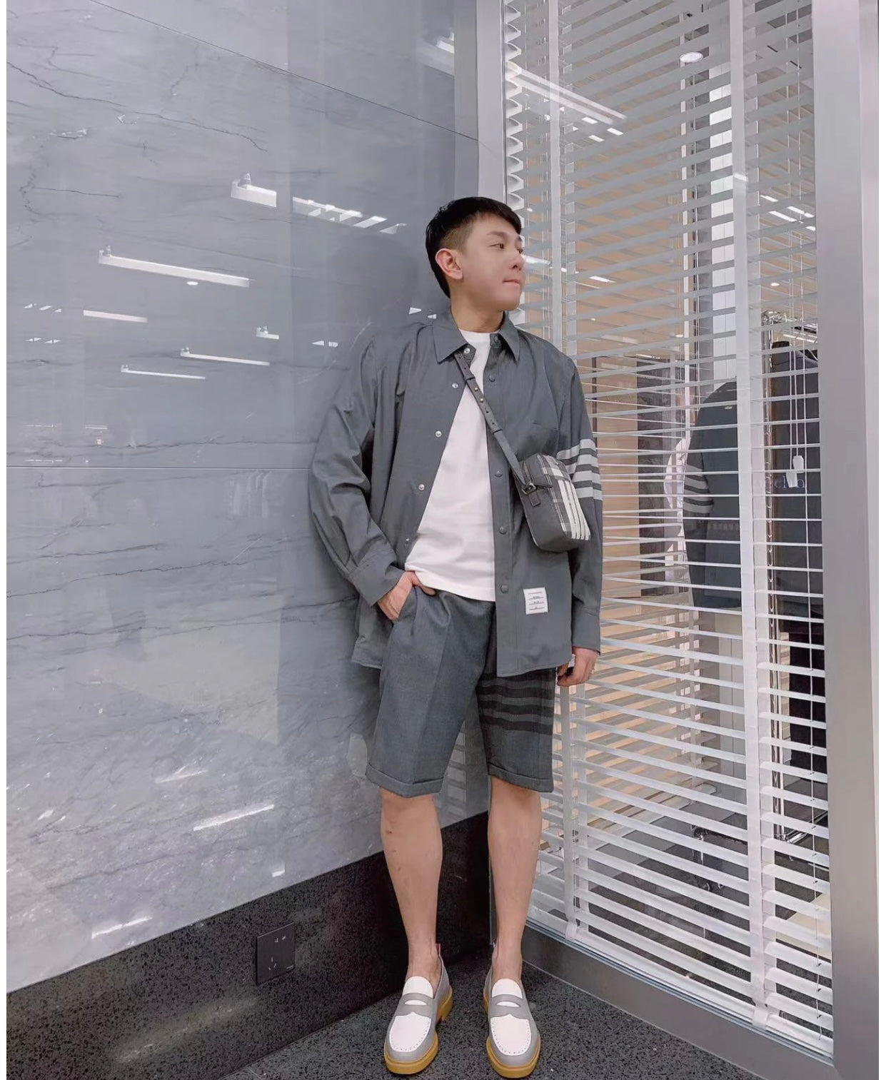 TJ / 톰브라운 클래식 울 셔츠 재킷   2가지 색상