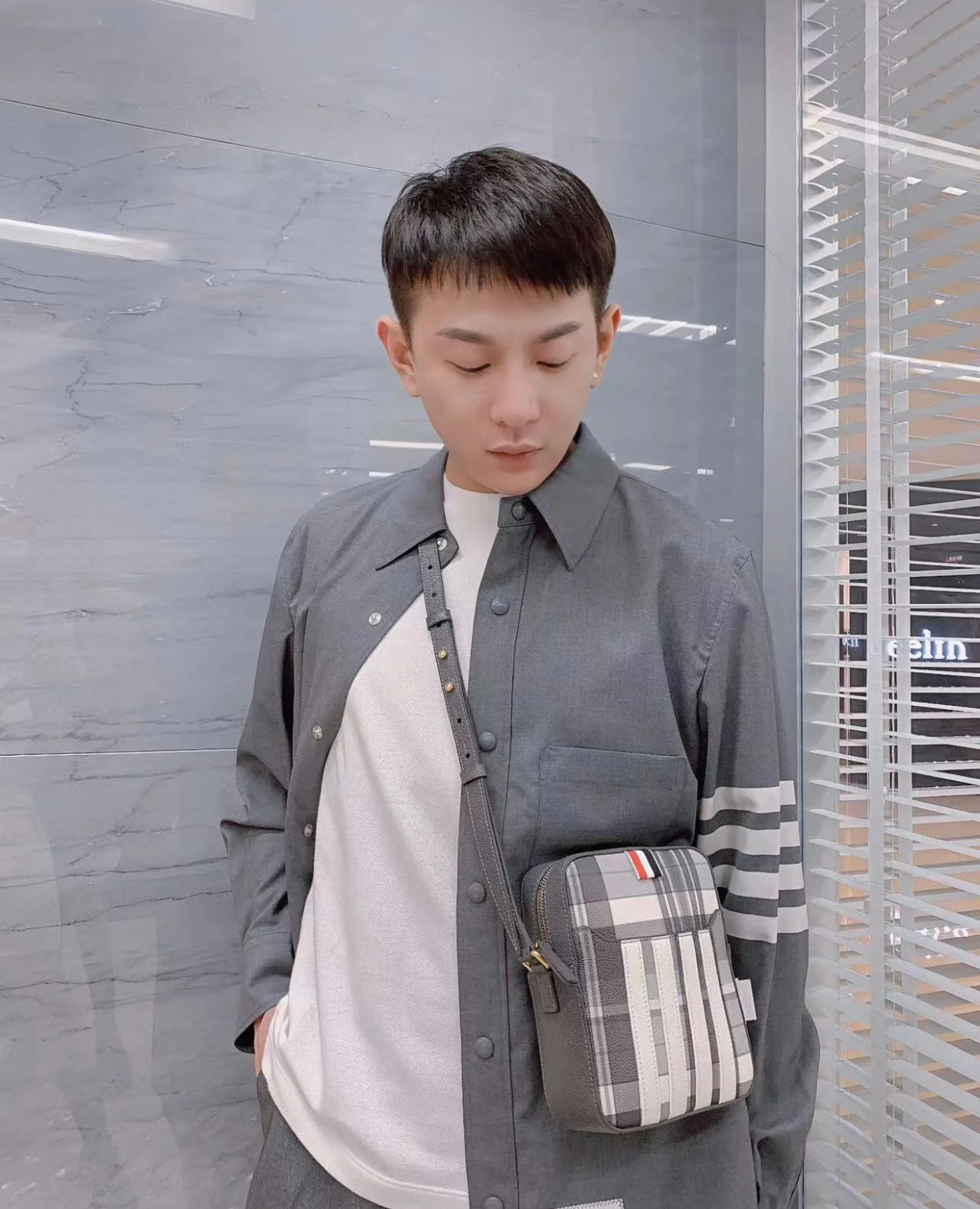 TJ / 톰브라운 클래식 울 셔츠 재킷   2가지 색상