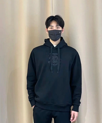 TJ셀러 /  버버리 후드티 ,  이퀘스트리안 라이더 자수 코튼 후드 스웨트셔츠