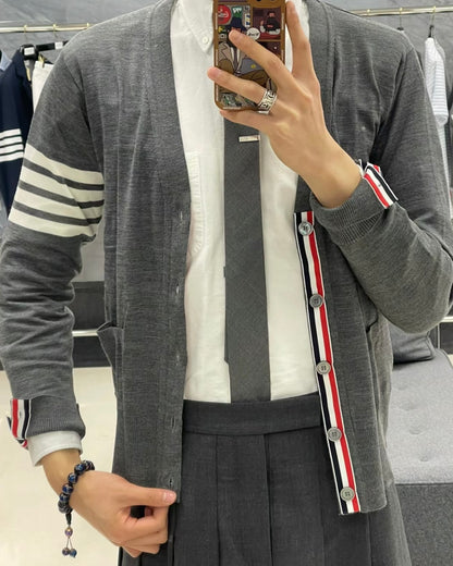 TJ / 톰브라운 라파엘 극세 울 100% 가디건     3가지색상(블랙,네이비,그레이)