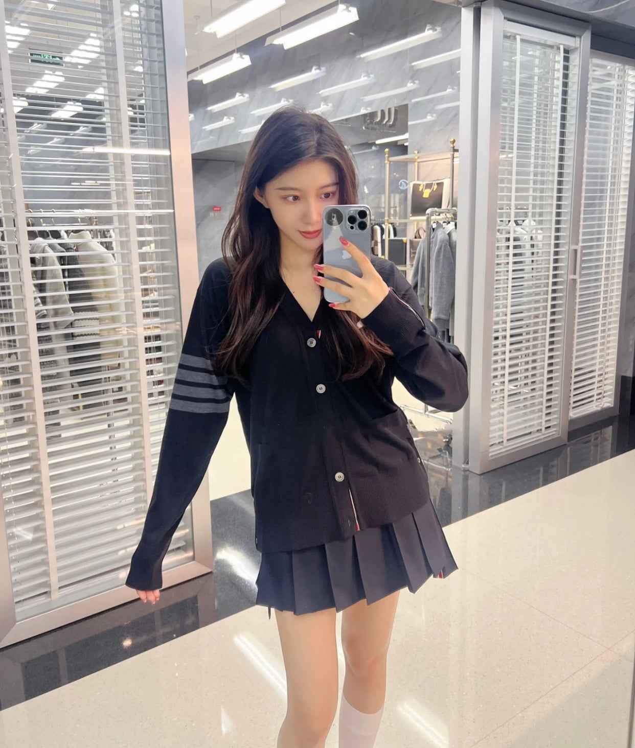 TJ / 톰브라운 라파엘 극세 울 100% 가디건     3가지색상(블랙,네이비,그레이)