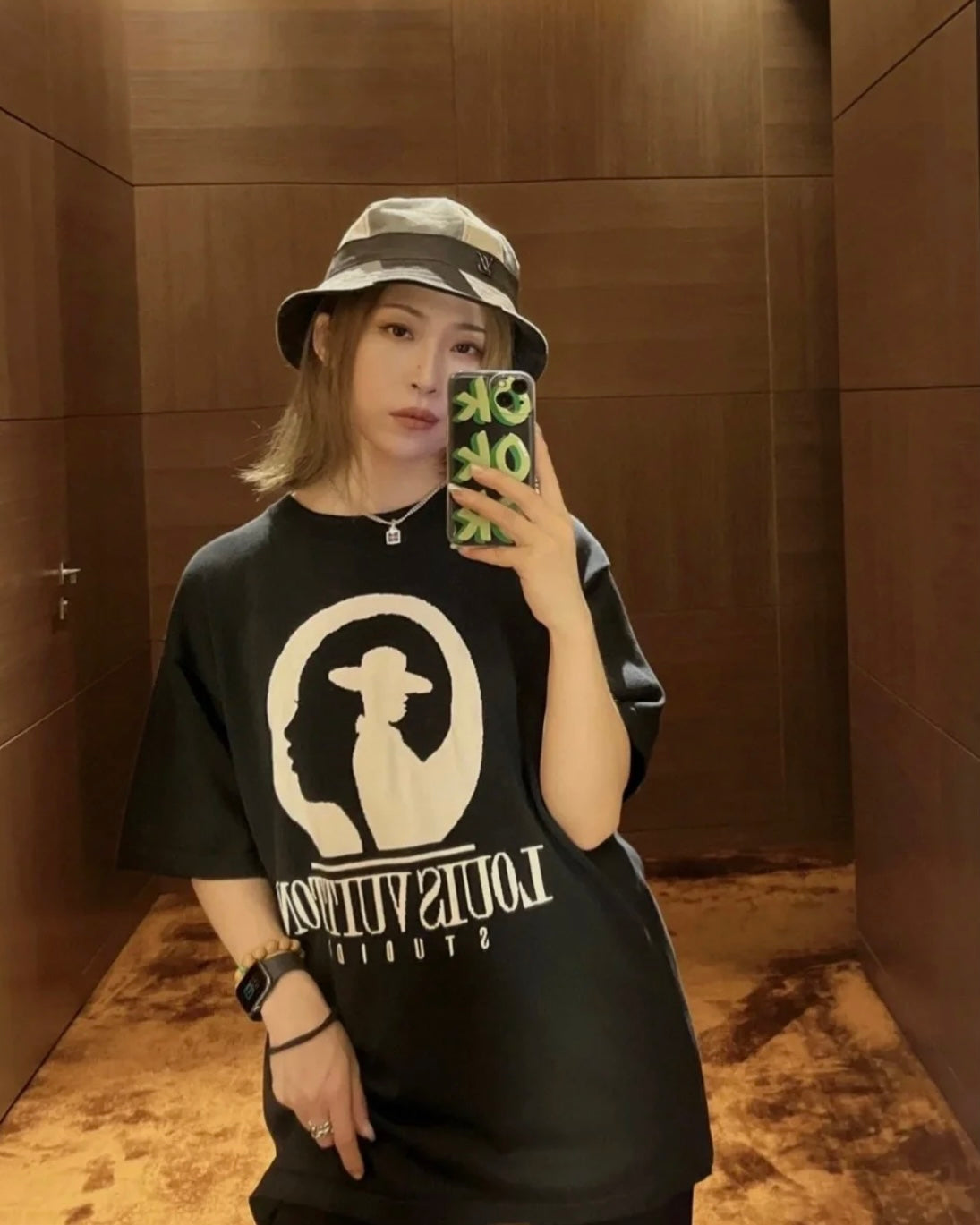 TJ셀러 / 루이비통 반팔티,  코튼 인타르시아 니트 반소매