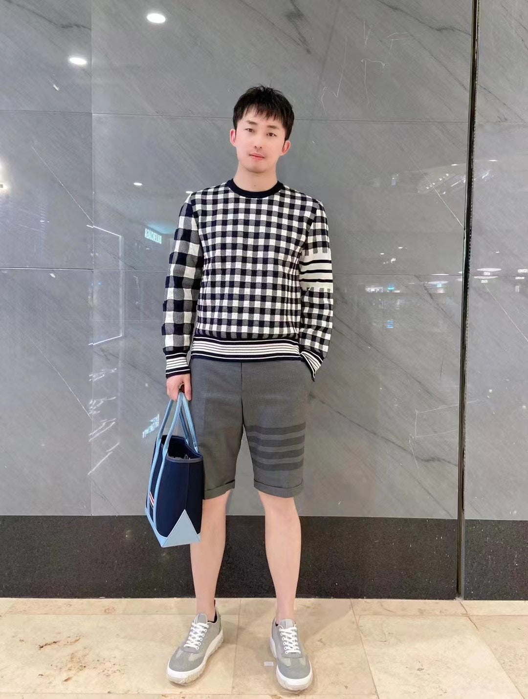 TJ / 톰브라운 𝗙𝗨𝗡𝗠𝗜𝗫 크루넥 풀오버 니트 스웨터