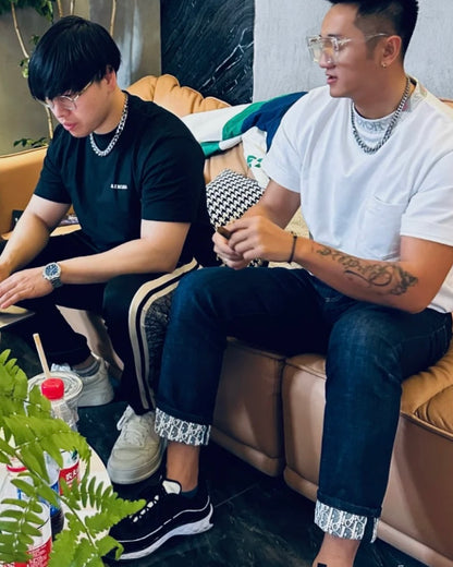TJ / 디올 청바지 , Ran 데님 팬츠