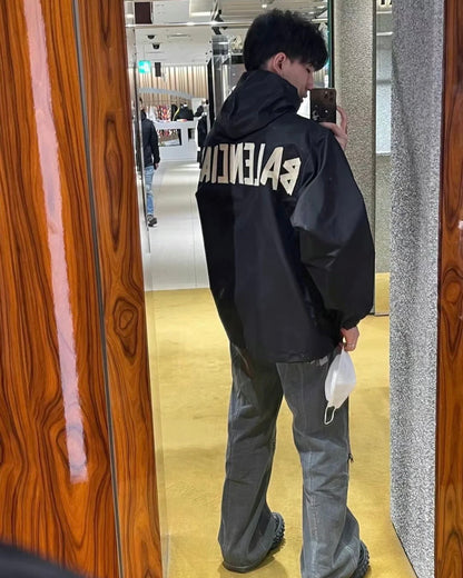 TJ / 발렌시아가 바람막이 자켓, 𝗕𝗔𝗟𝗘𝗡𝗖𝗜𝗔𝗚𝗔 발렌시아가 테이프타입 윈드브레이커 자켓