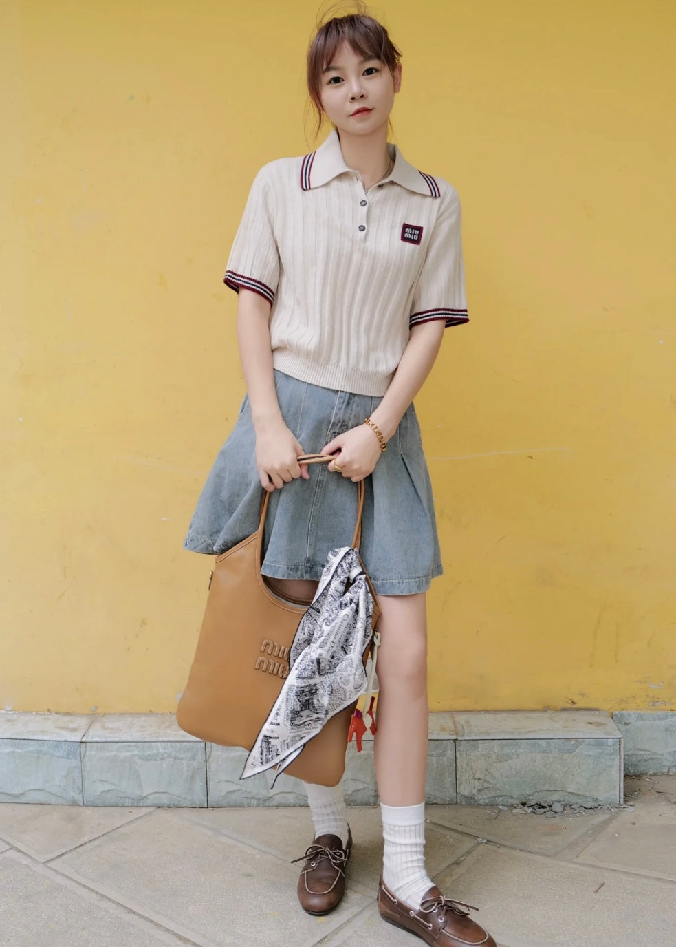 TJ셀러 / 미우미우 여성 폴로 카라티