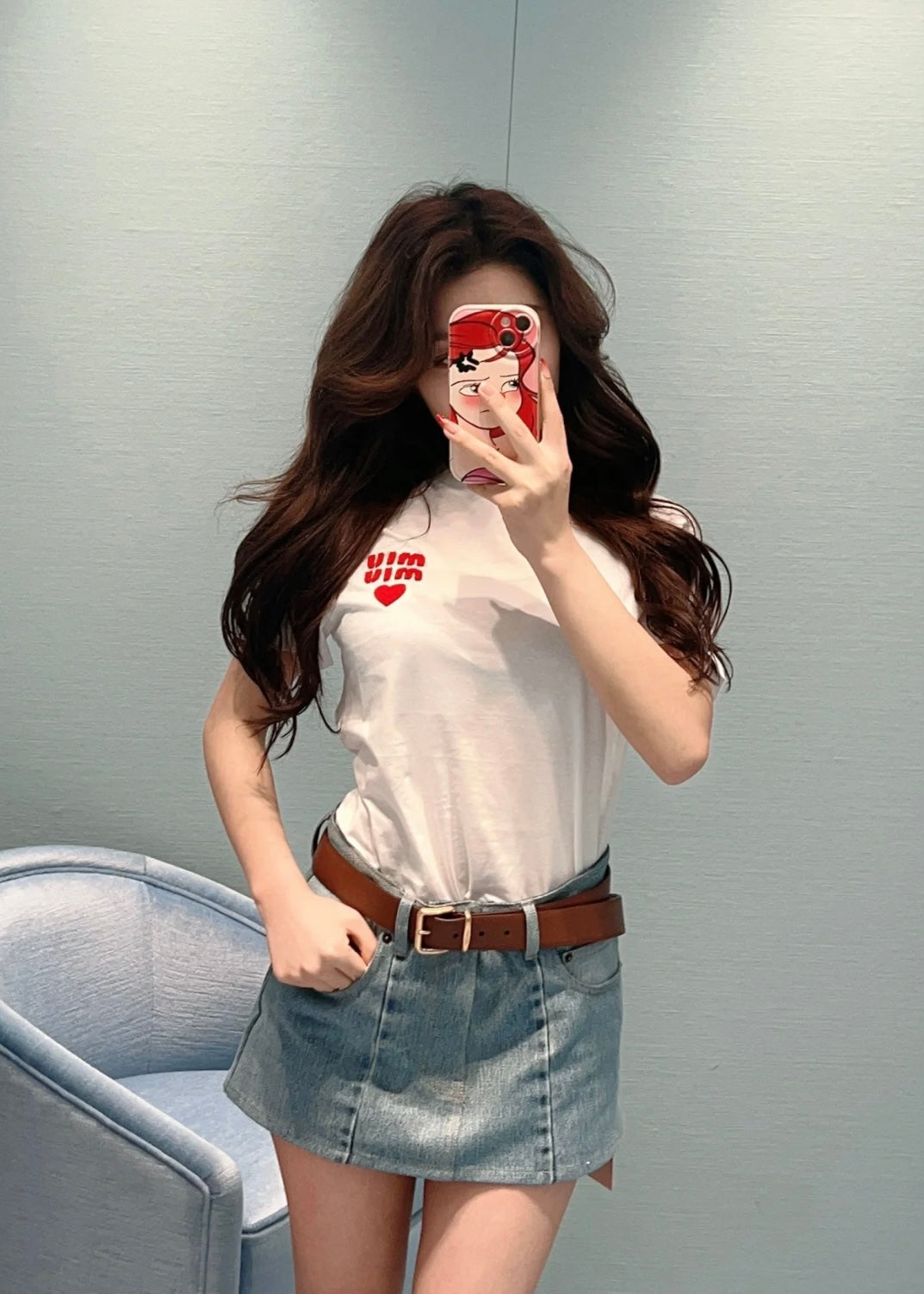 TJ셀러 / 미우미우 반팔티 , 여성 저지 코튼 반팔 티셔츠