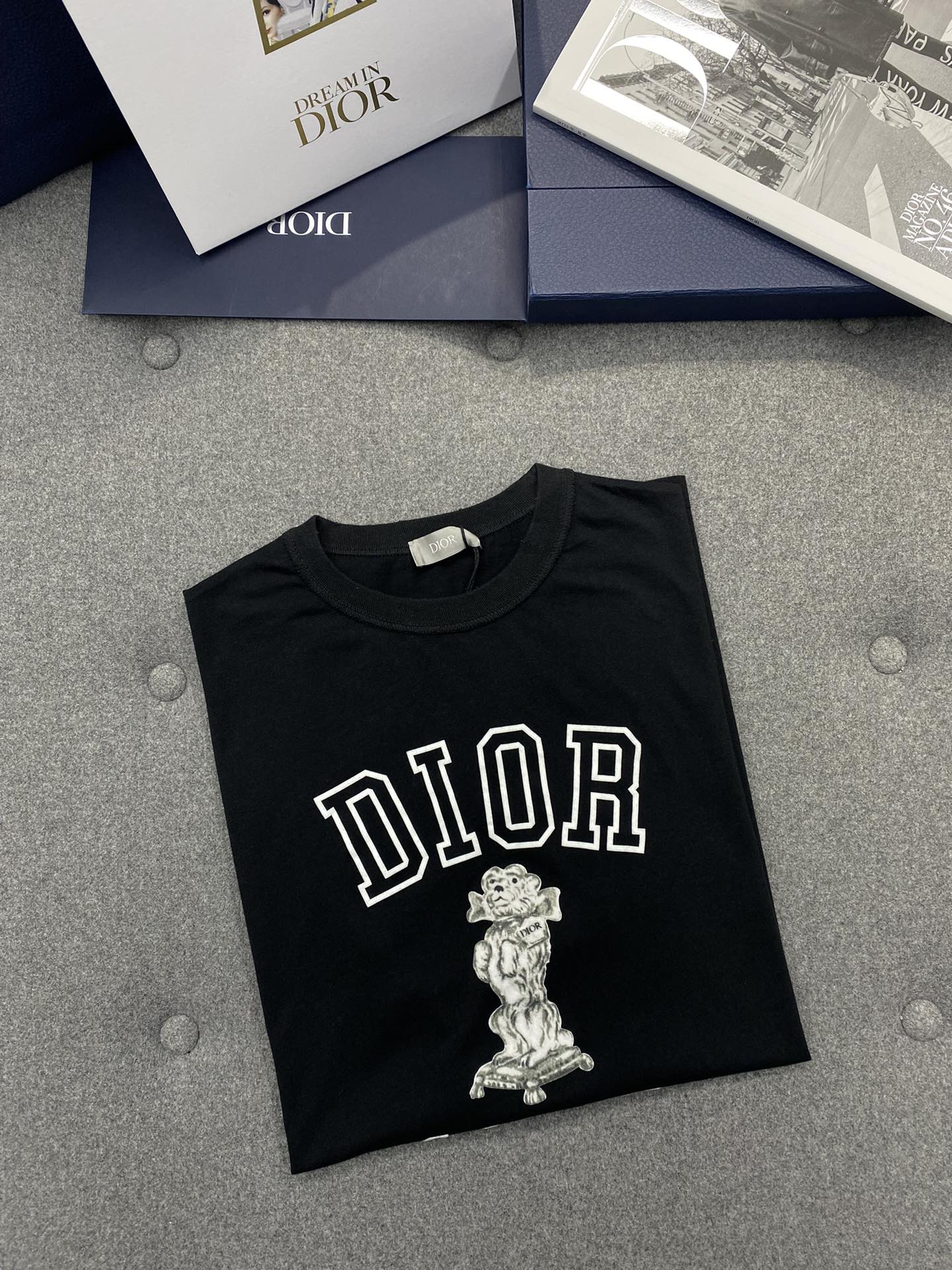 TJ셀러 / 디올  𝟮𝟰 뉴 코튼 라운드넥 티셔츠