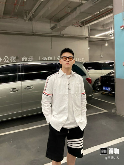 체인 / 톰브라운 암밴드 스트라으프 셔츠