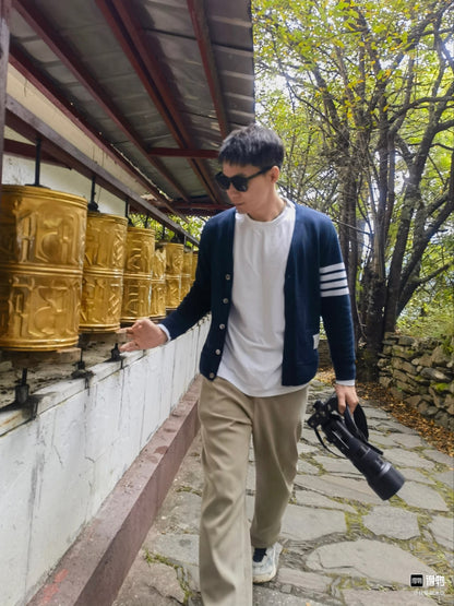 체인 / 톰브라운 울 가디건
