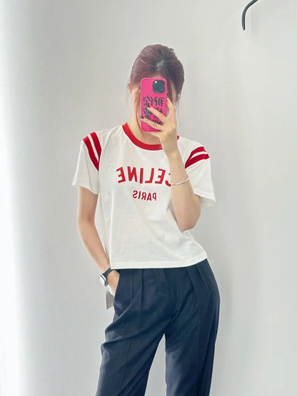 체인2호 / 셀린느 패치워크 프린트 반소매
