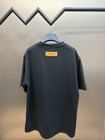 체인2호 / 루이비통 반팔,  Lv 입체 엠보싱 스몰 라벨 반팔