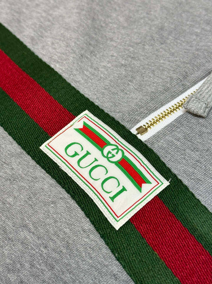 체인2호 / 구찌 후드티, Gucci Web 허리밴드 디테일 하프집프 후디