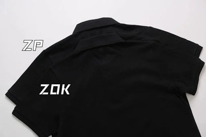 zok 공장 / 아마니 남성 폴로넥 반팔 셔츠