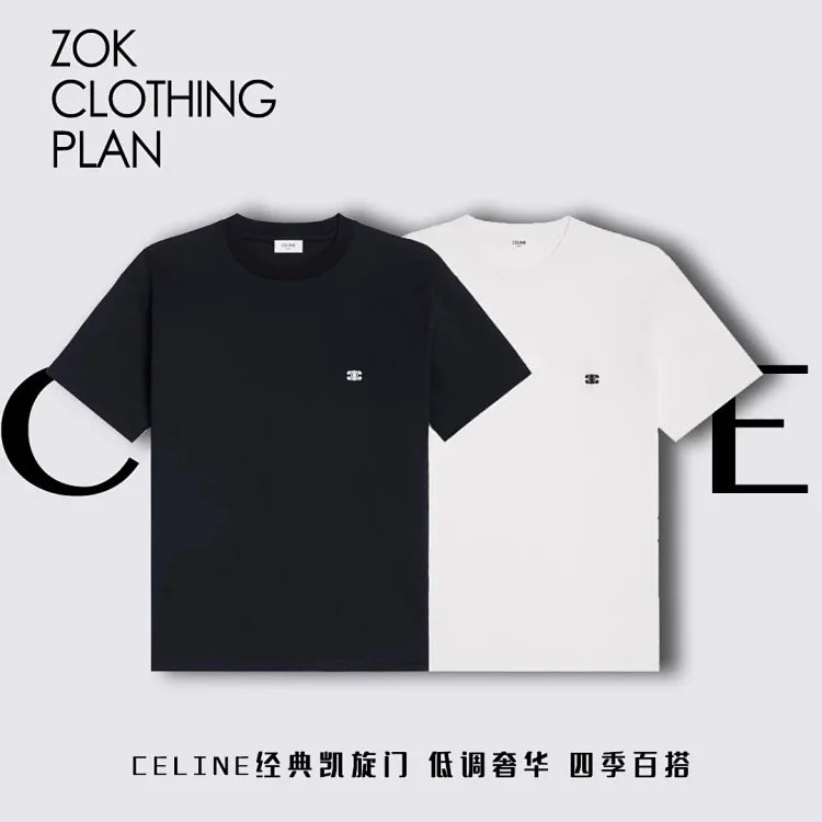 ZOK /  셀린느 개선문 클래식 자수 로고 반팔