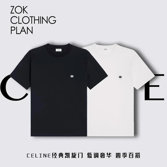 ZOK /  셀린느 개선문 클래식 자수 로고 반팔