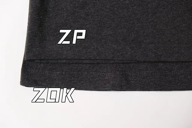 ZOK / 로에베 반팔티 ,로고 자수 차콜 그레이