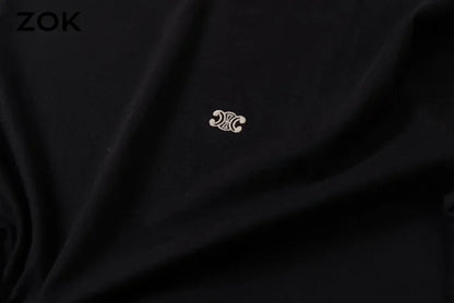 ZOK /  셀린느 개선문 클래식 자수 로고 반팔