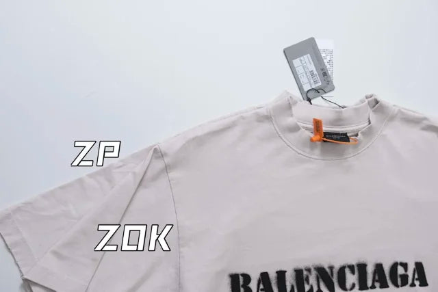 ZOK / 발렌시아가  파리 SS24 레터링 효과 반팔