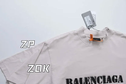 ZOK / 발렌시아가  파리 SS24 레터링 효과 반팔